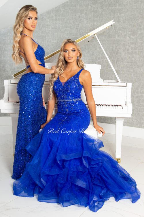 Royal Blue Fishtail Prom and Evening ...