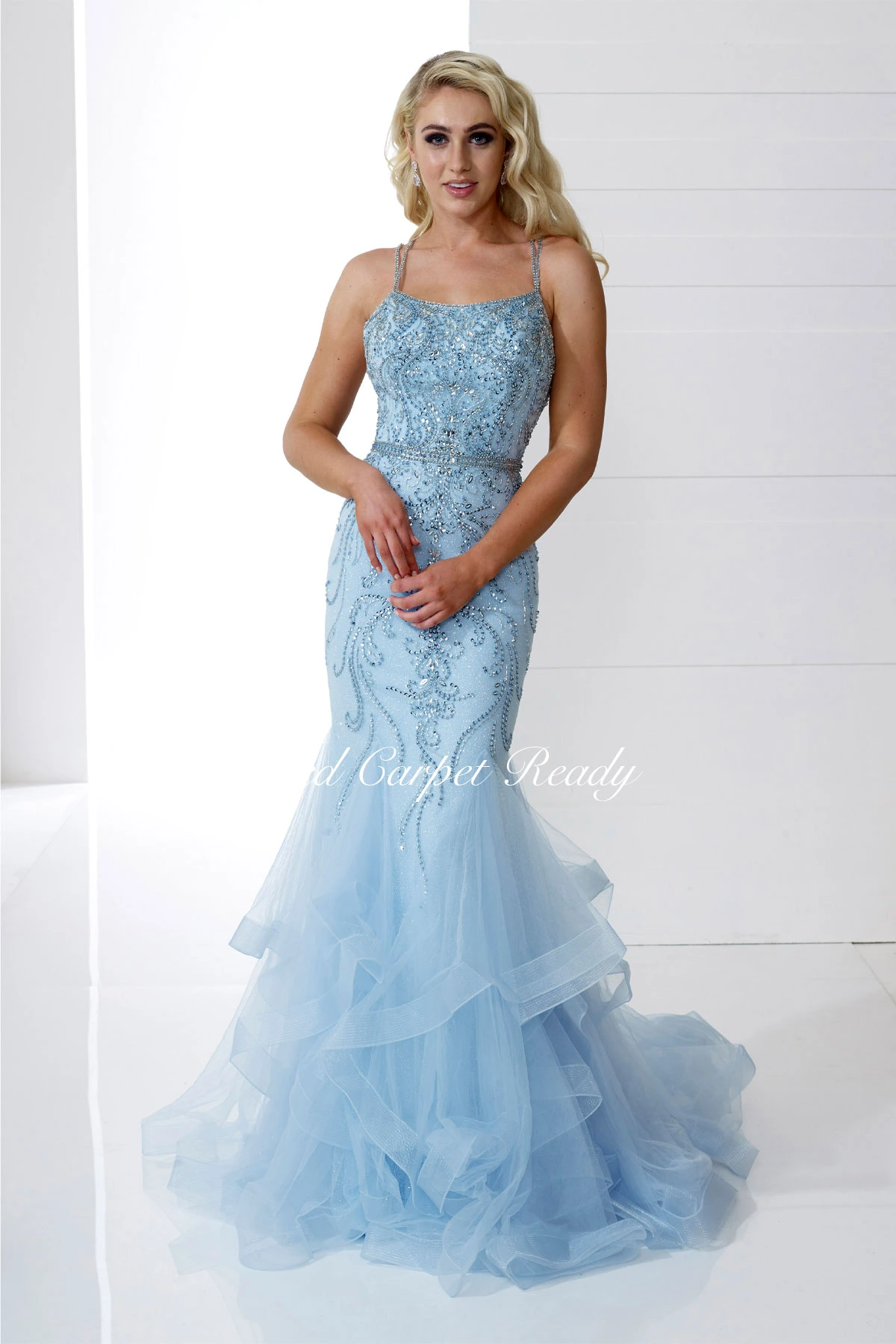 Blue Fishtail Prom and Evening Dress ...