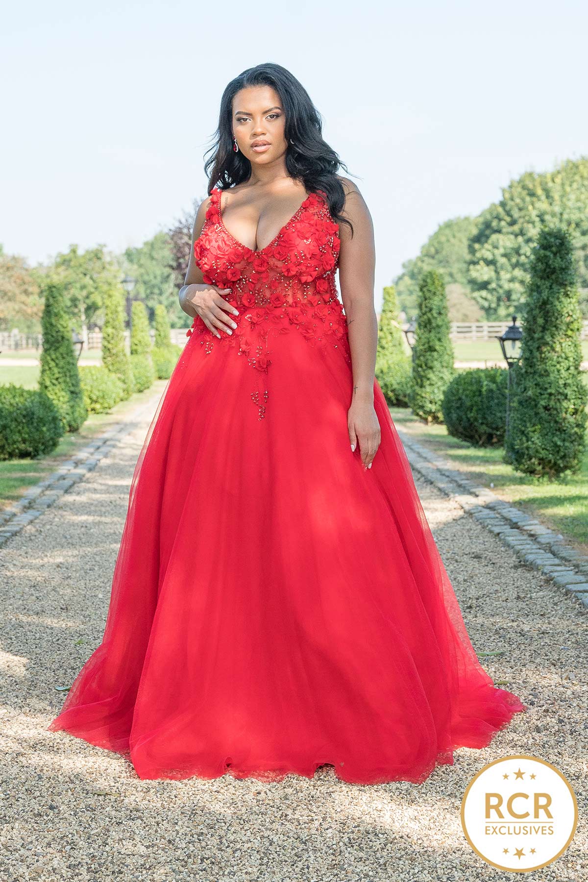 Red Princess Ball Gown Prom Dress – Sultan Dress