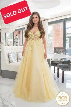 rcr exclusives scarlett yellow prom dress
