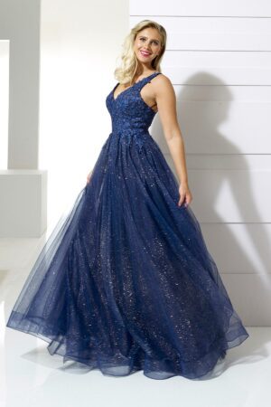 ace and shimmer tulle ballgown