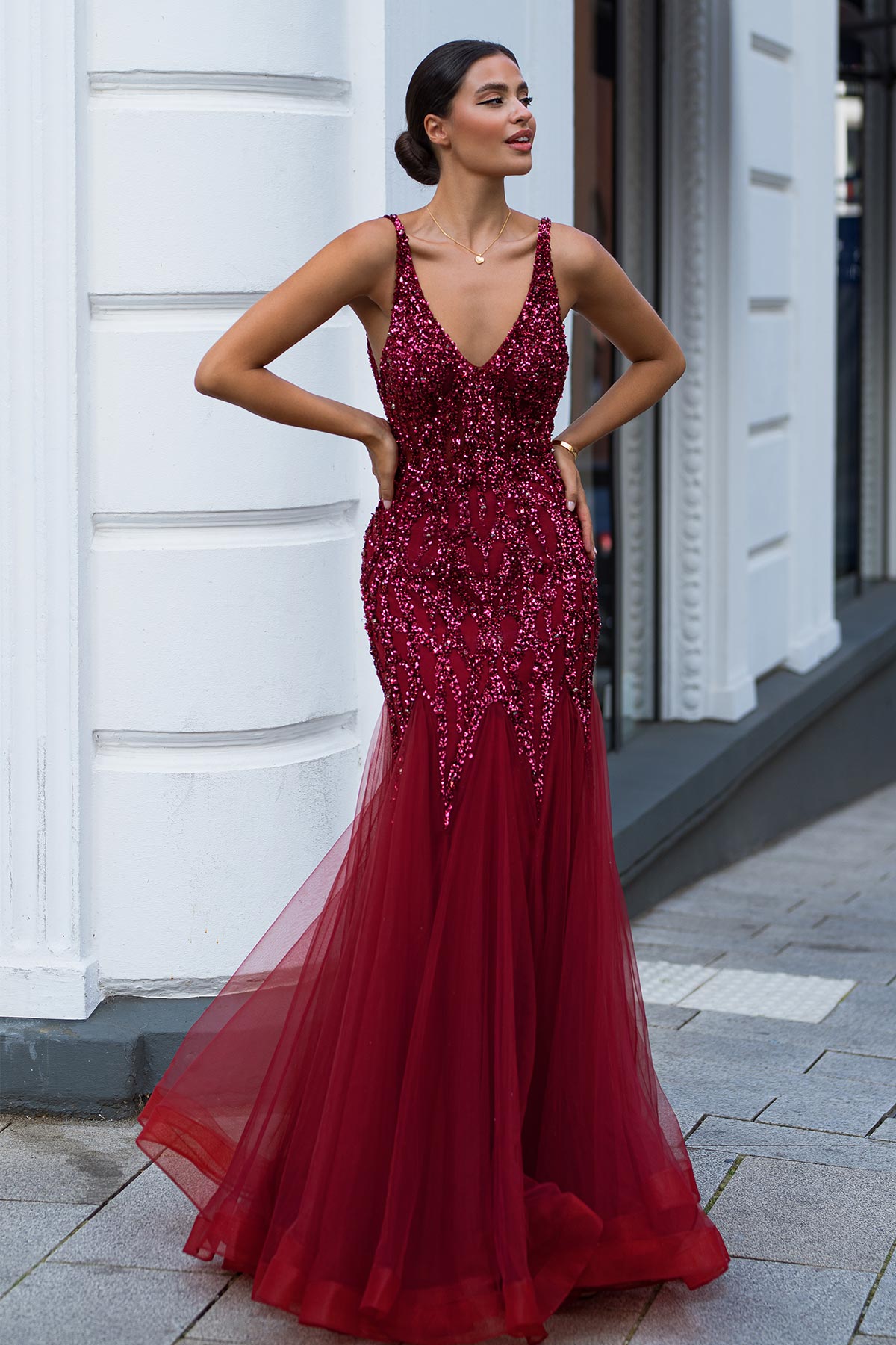 Ghost Grey Fishtail Prom and Evening Dress | Red Carpet Ready