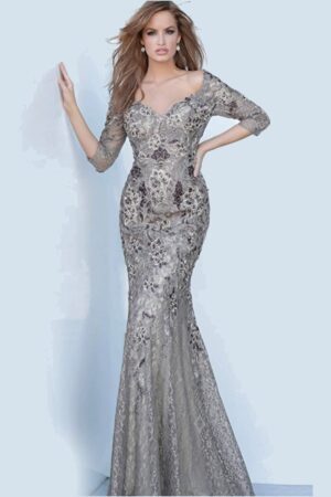 Off The Shoulder Floral Embroidered Dress