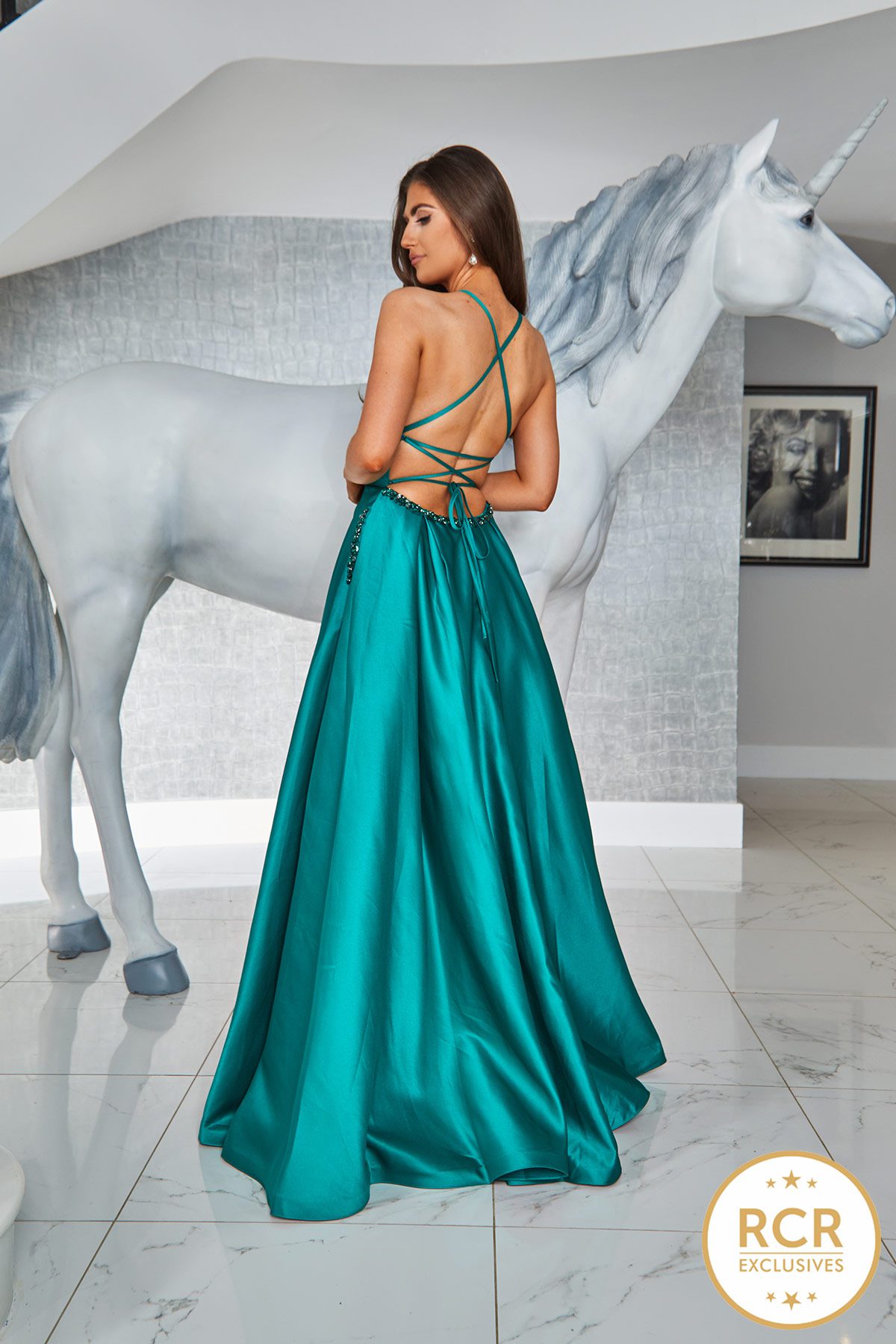 Amazon.com: Emerald Green Evening Gown