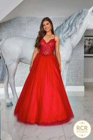 Red Ball Gown Quinceanera Dresses 15 Party High Quality 3D Flower  Cinderella Princess Gowns With Cape