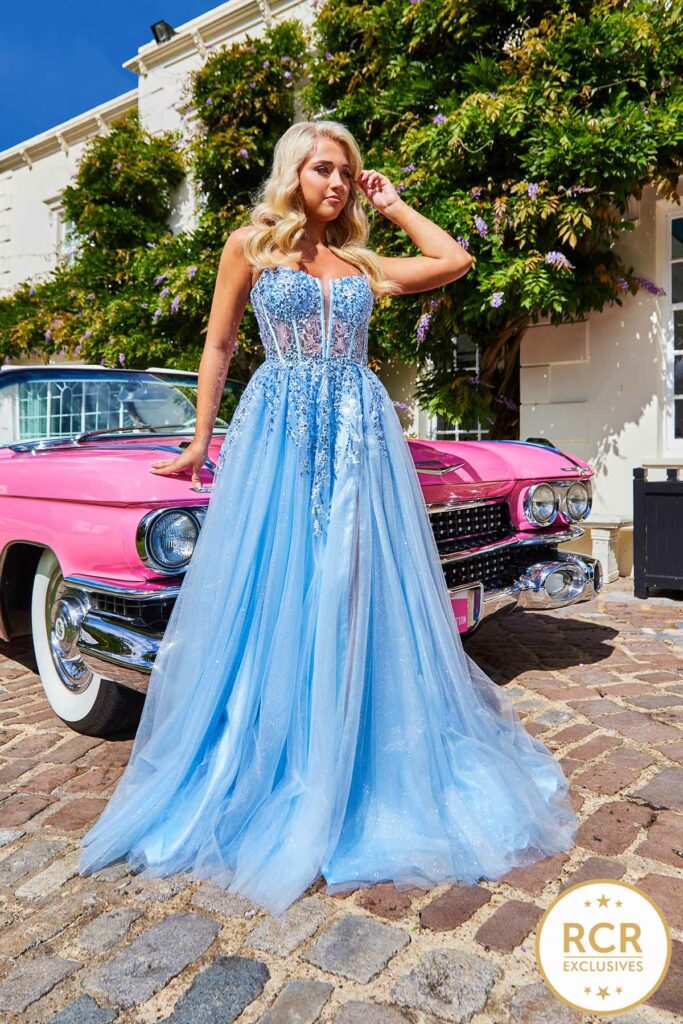 Buy Homdor Prom Dress Long Split Off Ball Gowns For Women Wedding Evening  Dress 16 Gray Blue at Amazon.in