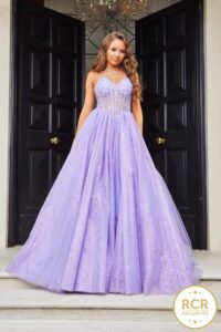 A Glittery princess prom dress