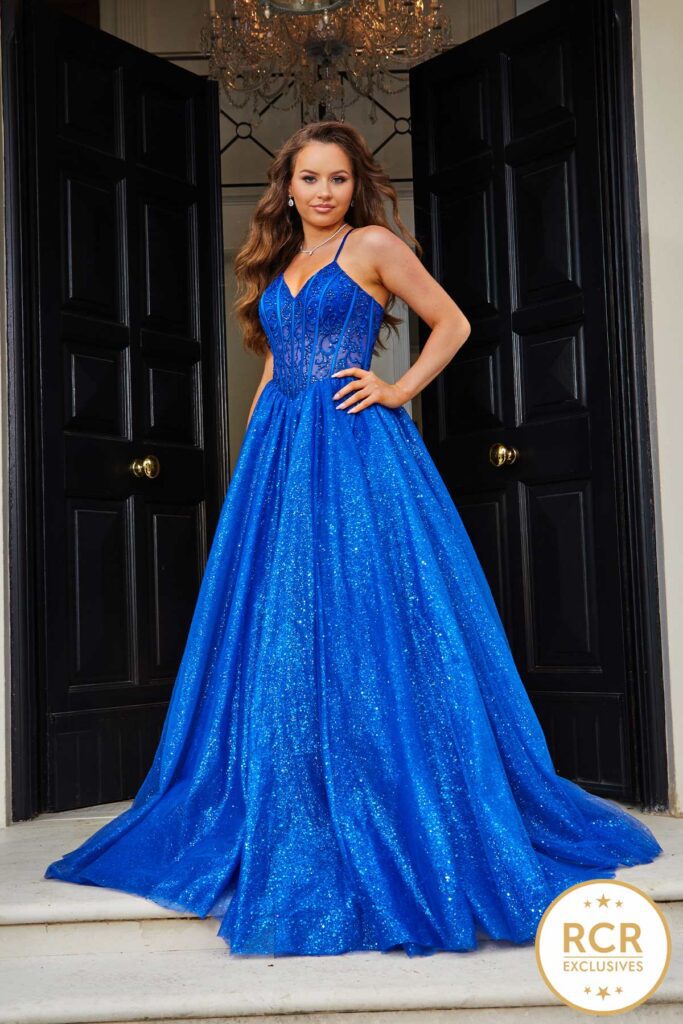 A Glittery princess prom dress