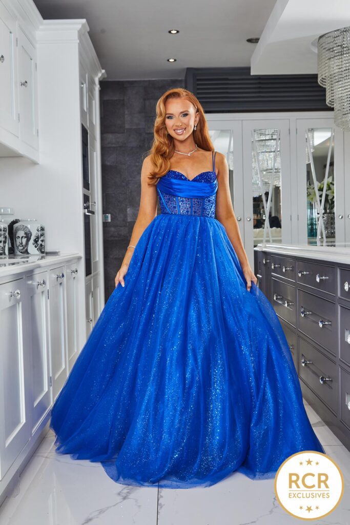 A Royal Blue Princess Prom Dress