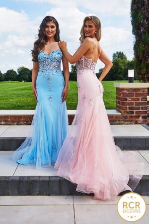 Baby blue prom dress uk online