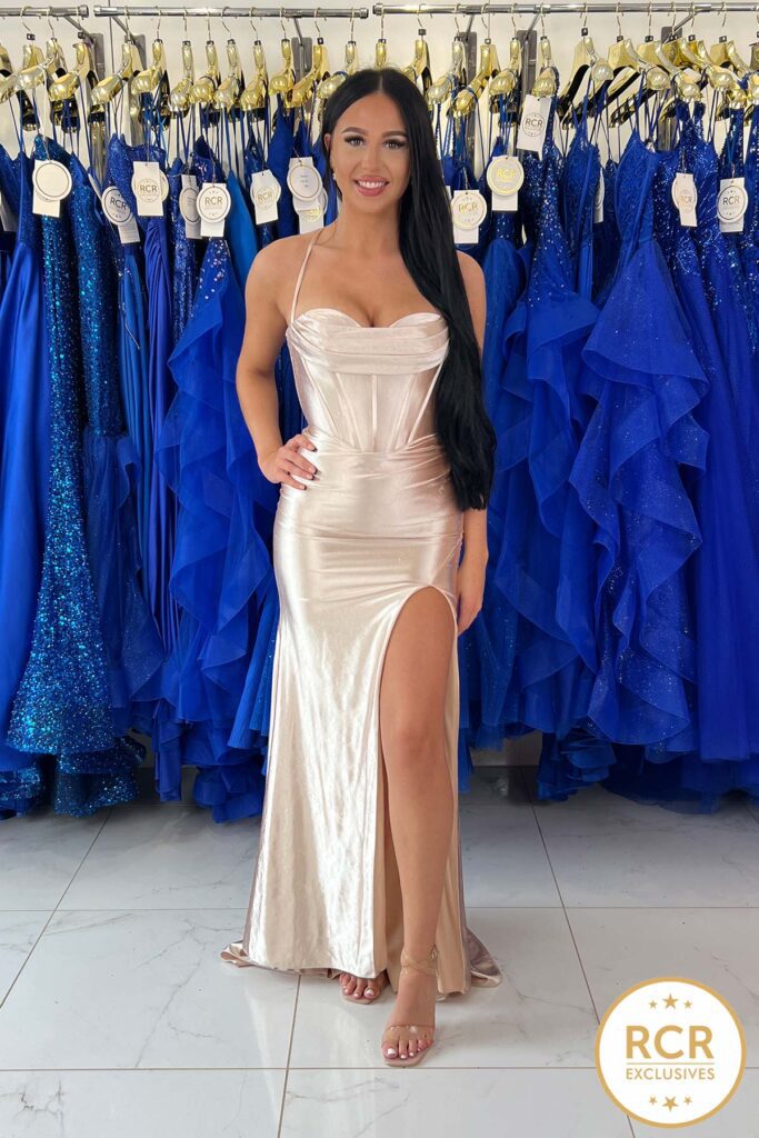Slinky Satin Prom & Evening gown