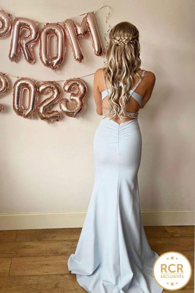 This dress boasts stunning back detail which is so flattering and eye catching!